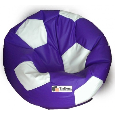 TiaHome futbalová lopta XXL fialovo biela