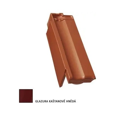 Tondach Stodo/Contiton 12 posuvná levá kaštanová glazura