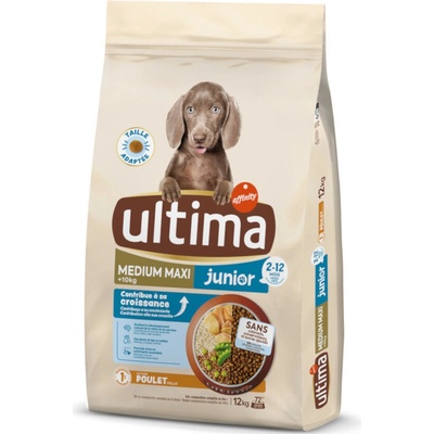 Ultima Medium & Maxi Junior s kuřecím 2 x 12 kg