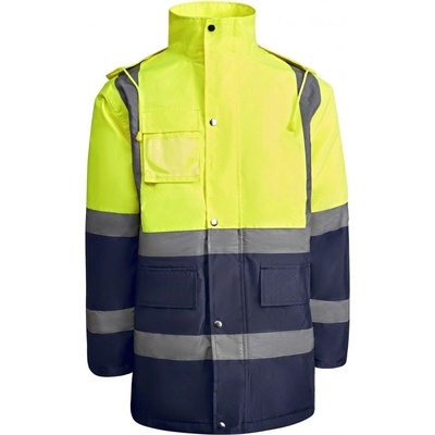 Roly Merak Nepromokavá reflexní parka HV9320 Navy Blue
