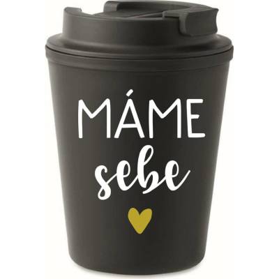 Giftela MÁME SEBE černý termohrnek 300 ml