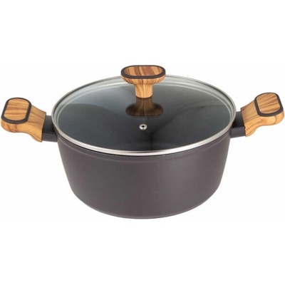 Bergner VÍCESTNÝ HRNEC 24CM S VÍČKEM BG-56037 DŘEVĚNÉ UHLÍ