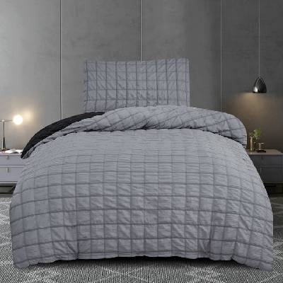 Sconto obliečky NAOMI čierna/sivá 70x90 140x200