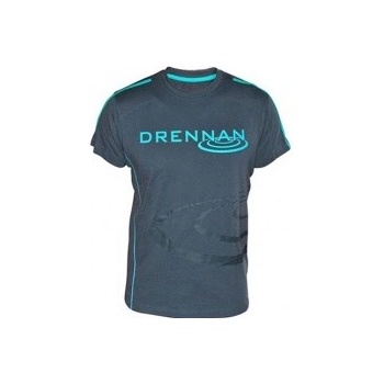 Drennan Tričko T-Shirt Grey / Aqua