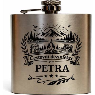 Nerezová placatka 180 ml Cestovní dezinfekce