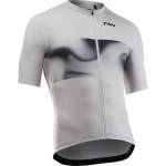 Northwave Мъжка фланелка с къс ръкав за колоездене Northwave Force Evo Jersey Short Sleeve Cycling jersey - Light Grey - размер XL (056-3147-1014)