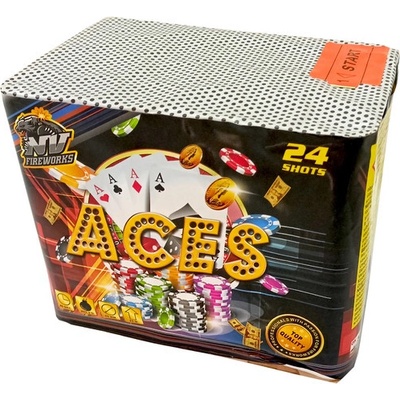 Kompaktný ohňostroj Aces 24 rán 25 mm