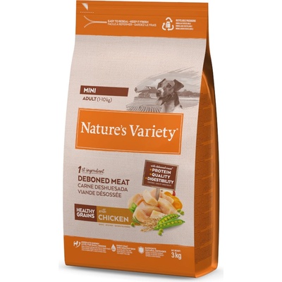 Nature's Variety Healthy Grains Mini Adult kuřecí 3 kg