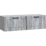 vidaXL Стенно монтиран ТВ шкаф Сива сонома 98 x 31 x 30 см (899411)