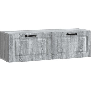 vidaXL Стенно монтиран ТВ шкаф Сива сонома 98 x 31 x 30 см (899411)