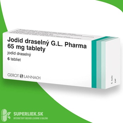 Jodid draselný G.L. Pharma 65 mg tablety tbl. 6 x 65 mg