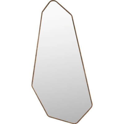 Dutchbone Hnědé dřevěné závěsné zrcadlo Basil 90 x 39,5 cm