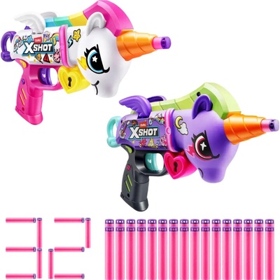 X-SHOT Blastercorn Series 1 Unicorn Blaster 2 pištole 32 nábojov