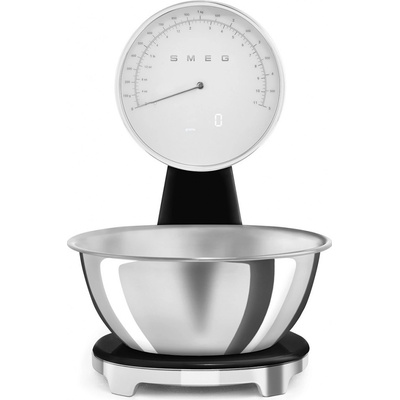 Smeg Kuchyňská váha s nerezovou miskou KSF01, černá KSF01BLWW