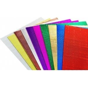 Penword A4 corrugated metallic cardboard 10pcs