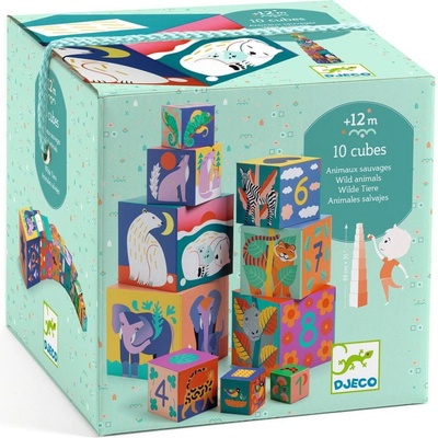 Djeco Krabičková věž Divoká zvířata