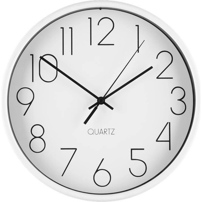 4LIVING Часовник за стена Hour - цвят бял - Ø 25 см (TB-4Living-628154)