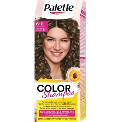 Palette Color Shampoo farba na vlasy 6-0 231 Svetlohnedý 50 ml