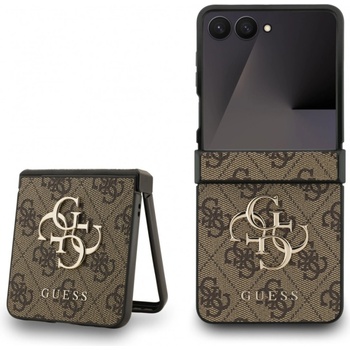 GUESS Гръб Guess PU 4G Metal Logo Case за Samsung Galaxy Z Flip 7 - Кафяв