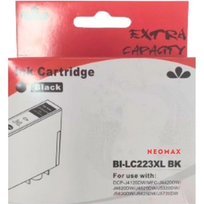 Neomax Глава за Brother DCP J4120DW/MFC J4420DW/J4620DW/J4625DW/J5320DW/J5620DW/J5625DW/J5720DW - Black - BI-LC223XLBK - Neomax - Неоригинална, заб: 20 ml капацитет (BI-LC223XLBK)
