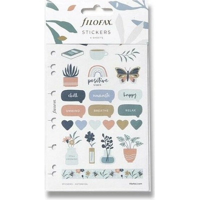 Filofax Samolepky Multi Botanical náplň osobních A5 diářů 6 listů