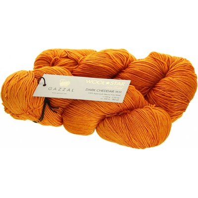 Gazzal Wool Star 3830 tmavý čedar
