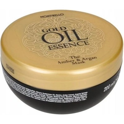 Montibel-lo Gold Oil Essence regeneračná maska s arganovým olejom (Hair Mask with Amber & Argan Oil) 200 ml