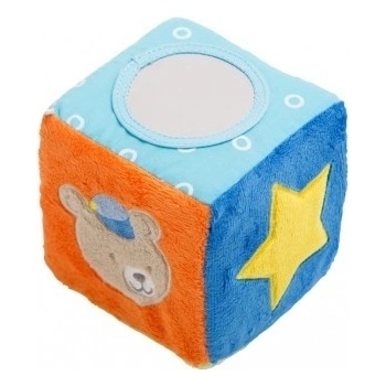 Rotho Soft Toys "Play cube with rattle" Měkká hrací kostka s chrastítkem