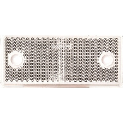 Odrazka bílá 96x42 mm s otvory