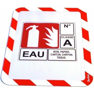 Informačný rám, samolepiaca zadná strana, A4, DJOIS "Magneto Safety", červená-biela