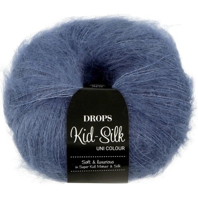 Drops Kid Silk UNI Colour 39 kráľovská modrá