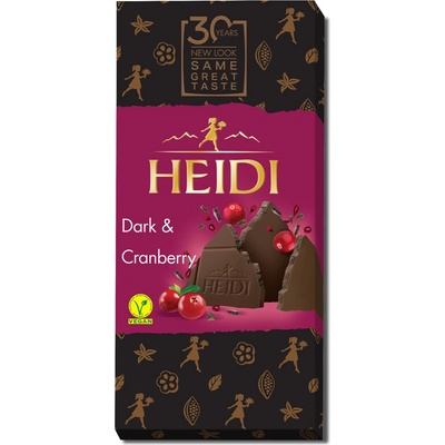 Heidi Hořká s kousky brusinek ,80 g