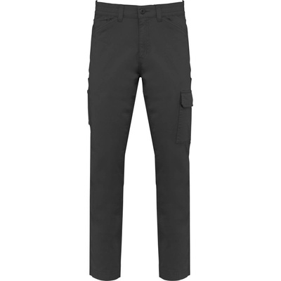 Kariban nohavice WK 709 do pasu pracovní strečové dark grey