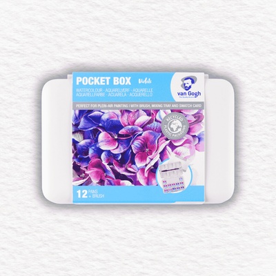 Akvarelové farby Van Gogh Pocket box 12 kalíškov
