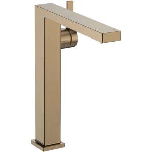 Hansgrohe Tecturis E - Смесител за умивалник с изпускателен клапан Push-Open, CoolStart, EcoSmart, матиран бронз 73070140 (73070140)