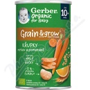 GERBER Organic chrumky s mrkvou a pomarančom 35 g