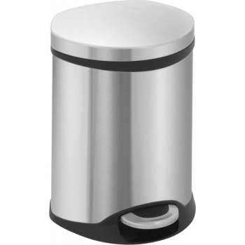 EKO-Europe EKO Кош за отпадъци с педал SHELL - 6 литра - мат (EKO 921806 - Matt s/s)