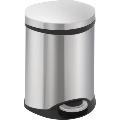 EKO-Europe EKO Кош за отпадъци с педал SHELL - 6 литра - мат (EKO 921806 - Matt s/s)