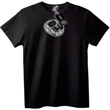 NOONEBRAND Тениска с текстов арт на Kung Fu Panda - 3XL, Black