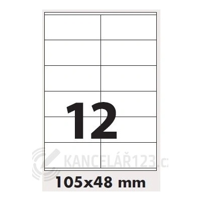 Rayfilm R0ECO.0913A 105x48 mm bílé 100 listů