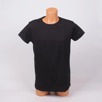 Мъжка памучна тениска в черно