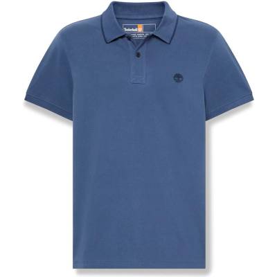 Timberland Мъжка поло тениска Timberland Millers River Printed Neck S/S Polo shirt - Oceana (216-8623-0111)
