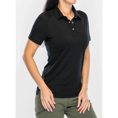 Dámska polokošela Sensor Merino Active Polo Tee SS black/black