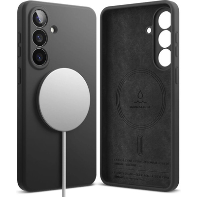Ringke Силиконов (TPU) калъф с MagSafe за Samsung Galaxy S26 Plus - Ringke Liquid Silicone Magnetic Case (черен) (KF2362147)