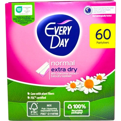 EVERY DAY ежедневни дамски превръзки, Normal extra dry, Лайка, 40+20 броя