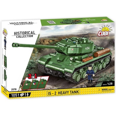 COBI 2578 World War II Ruský těžký tank IS-2 2578 1:28 – Zbozi.Blesk.cz