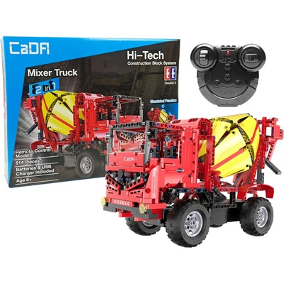 Cada míchačka betonu RC 2,4Ghz 815 ks červeno-žlutá