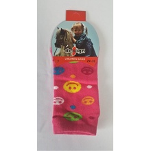 Design Socks Detské kotníkové ponožky smile oranžová