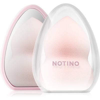 Notino Pastel Collection Make-up sponge with a mirror case гъба за грим с калъф