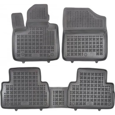 Rezaw-Plast Гумени стелки за Hyundai Santa Fe Hybrid version 5 passenger (2020+) - тип леген (201625)